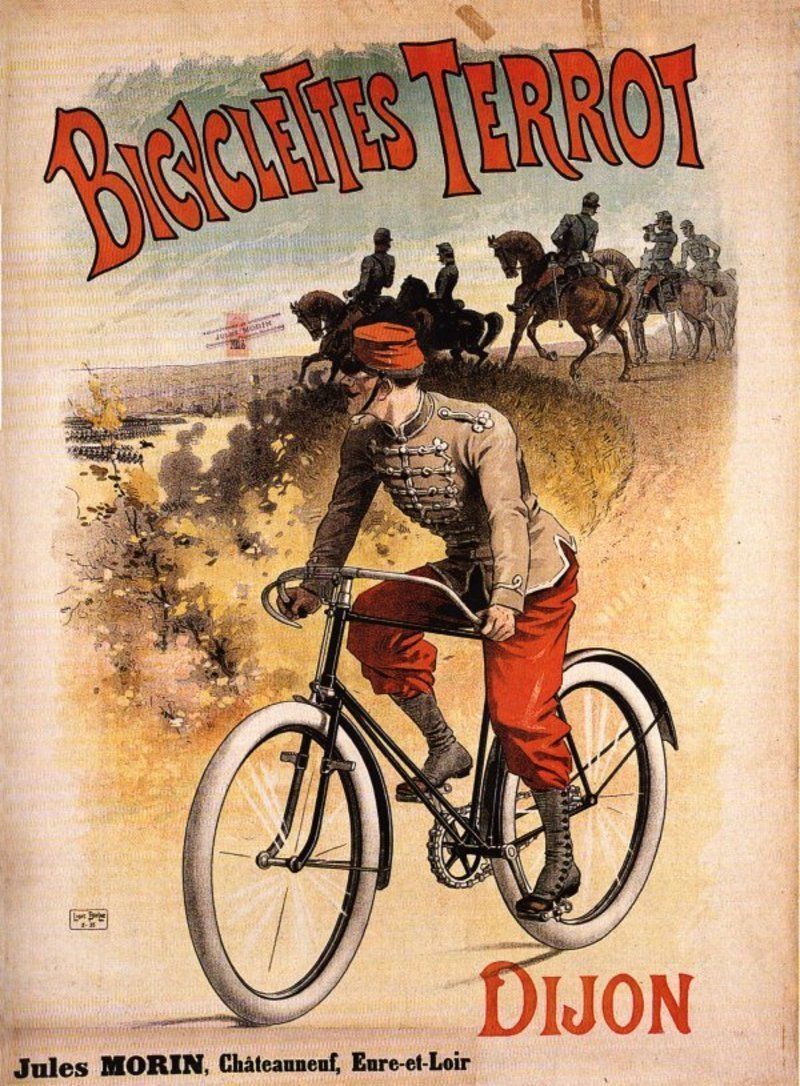 Französisches Vintage 1929 Ravat St. Étienne Motorrad Poster