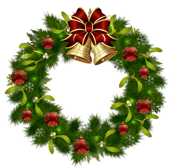 free xmas wreath clipart - photo #44