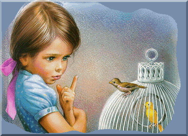 " Prénom à Féter et Ephémérides du Jour " - Page 10 Fillette-oiseaux23