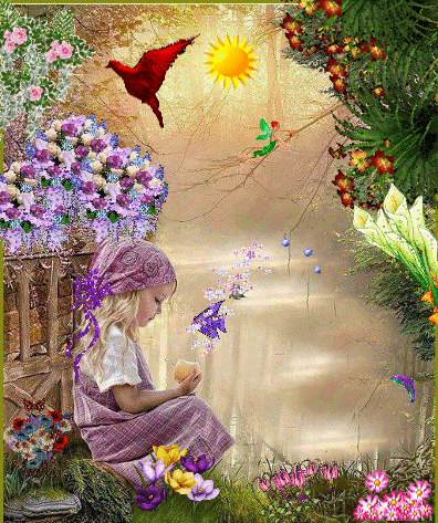 Bimba All Alba Estiva Tra La Natura 6 Gif 396 473 Fadas Lindas Passaros Bonitos Imagens Gif