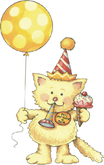 happy birthday cat clip art free - photo #20